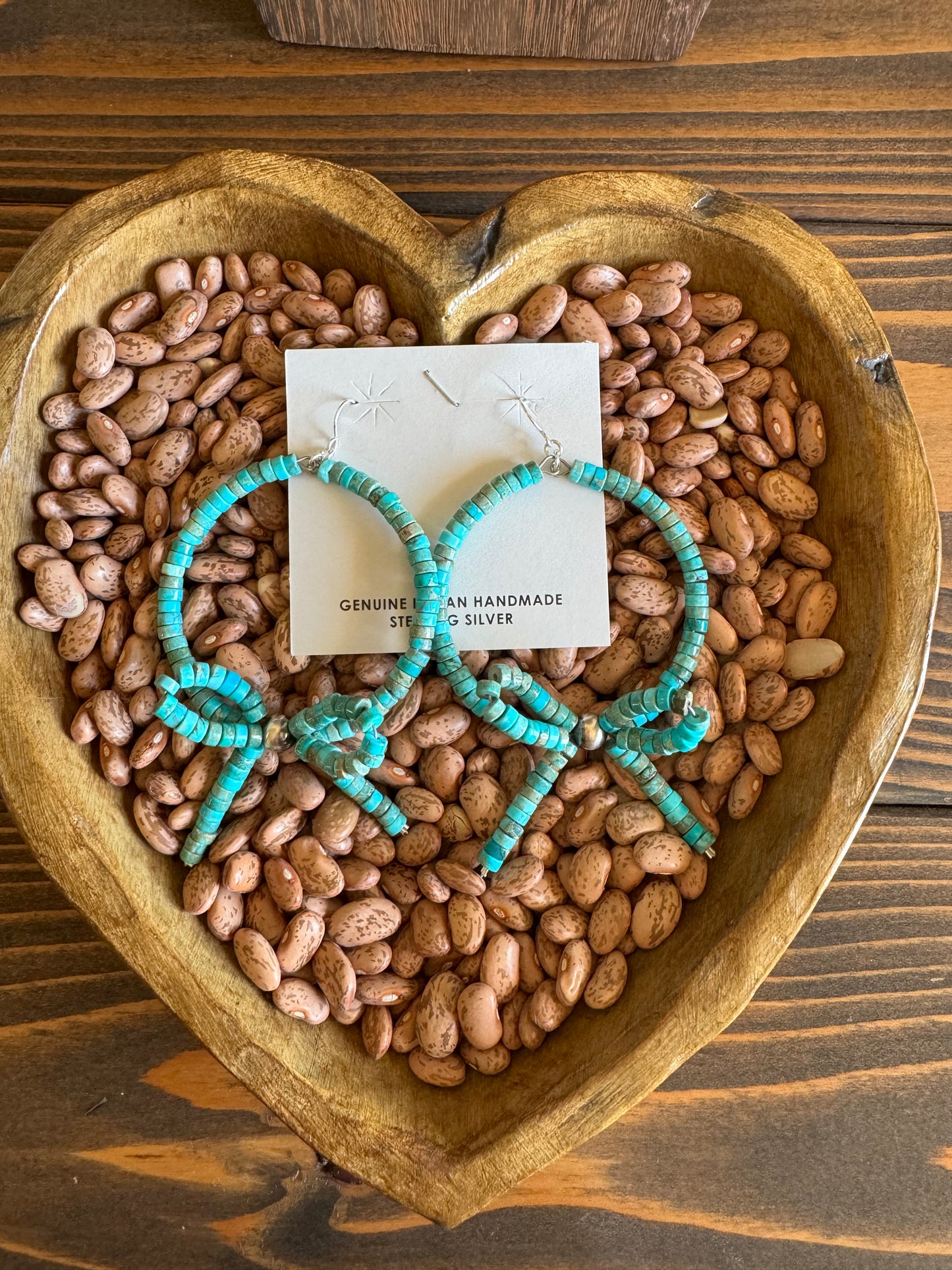 Turquoise bow earrings