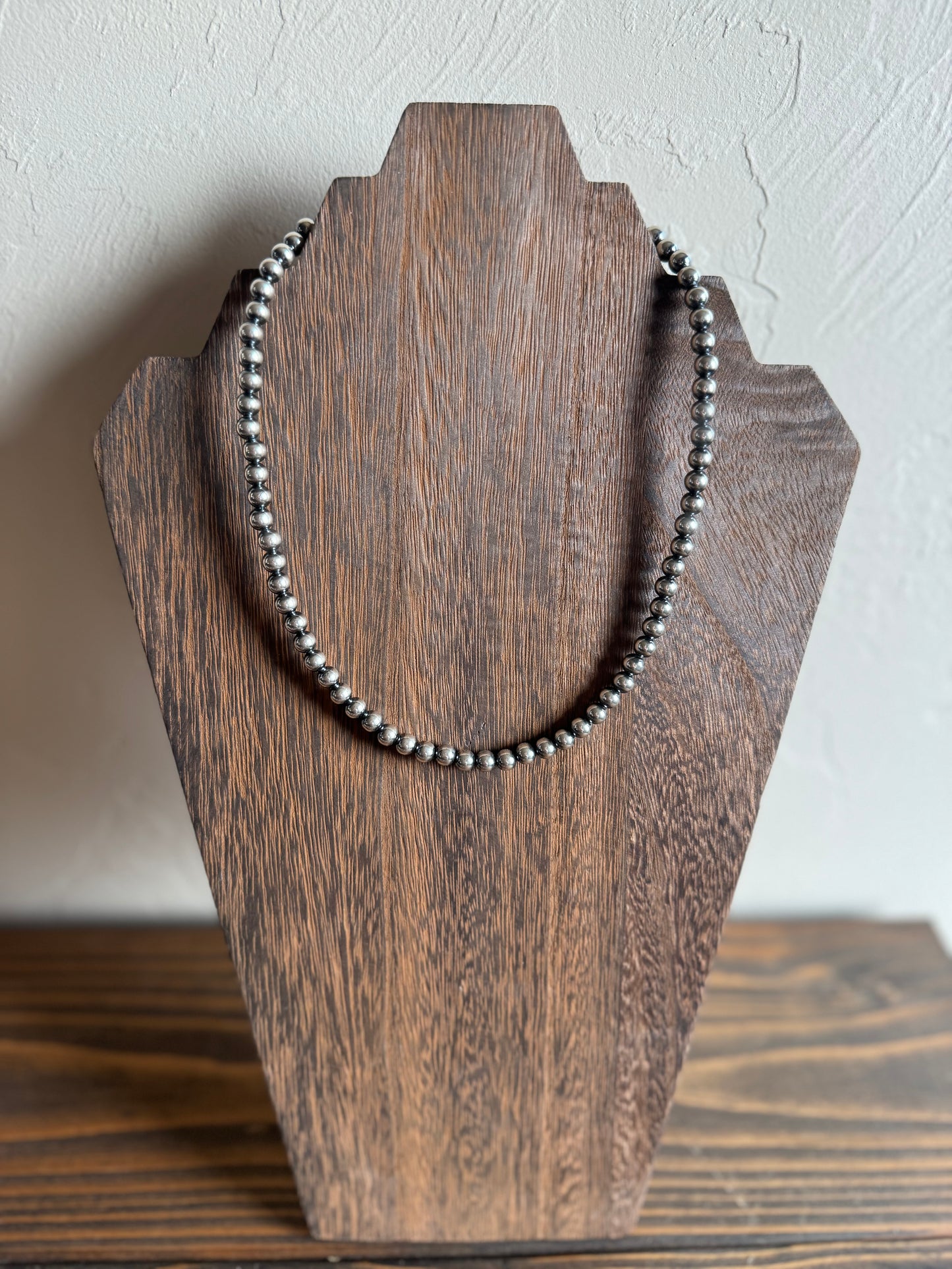 16in 6mm Sterling Silver Pearls
