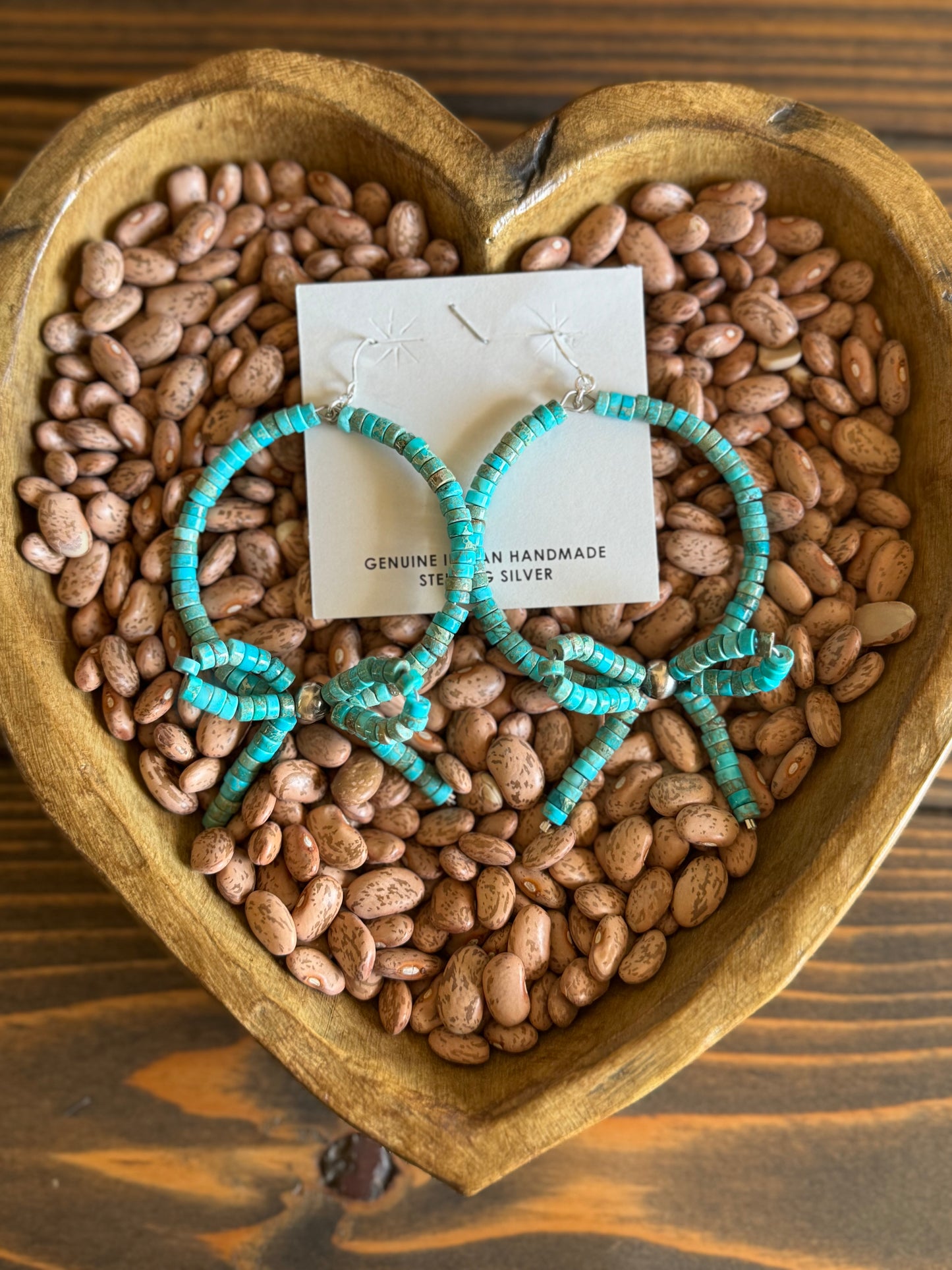 Turquoise bow earrings
