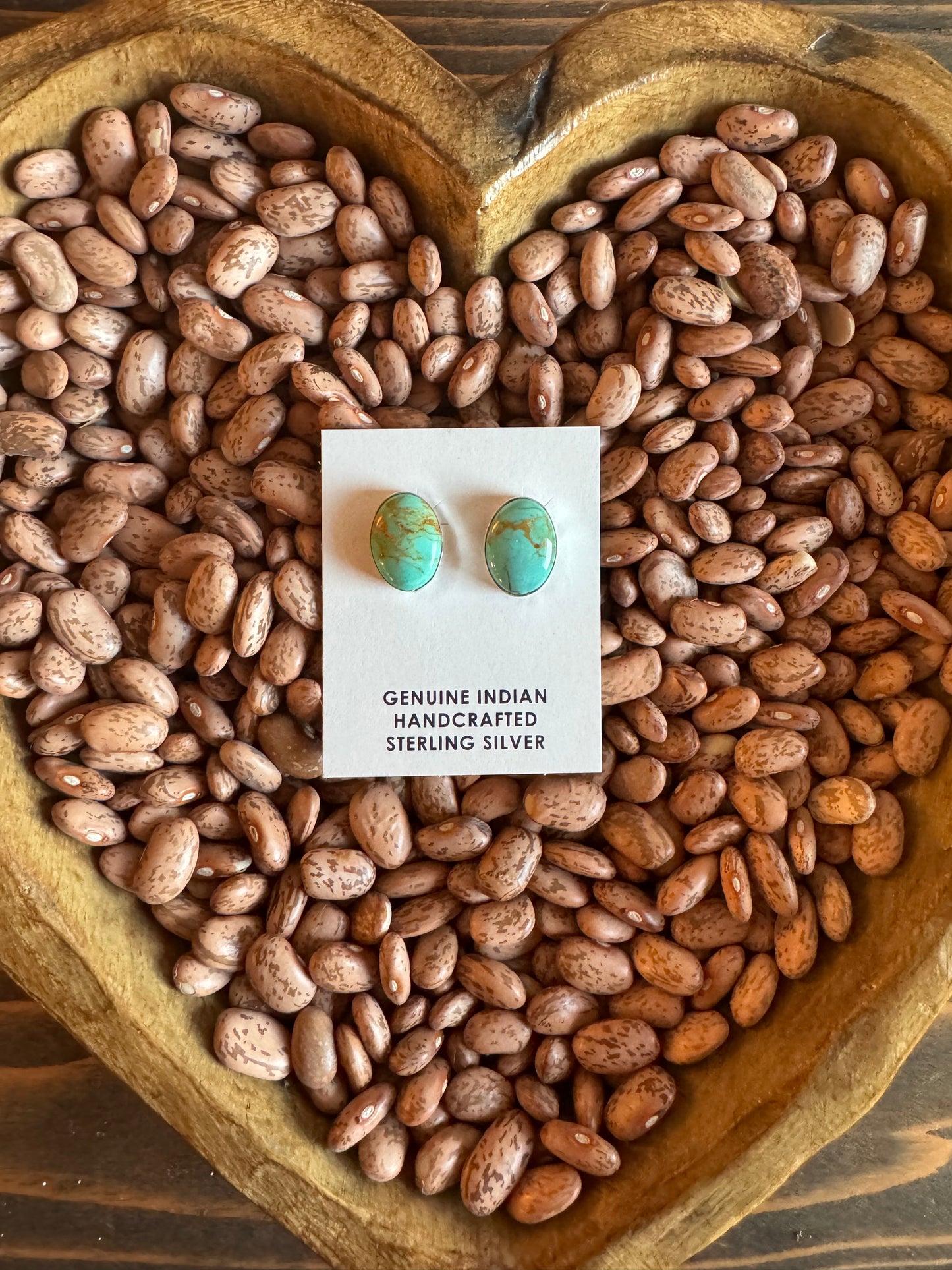 Small turquoise stud earrings