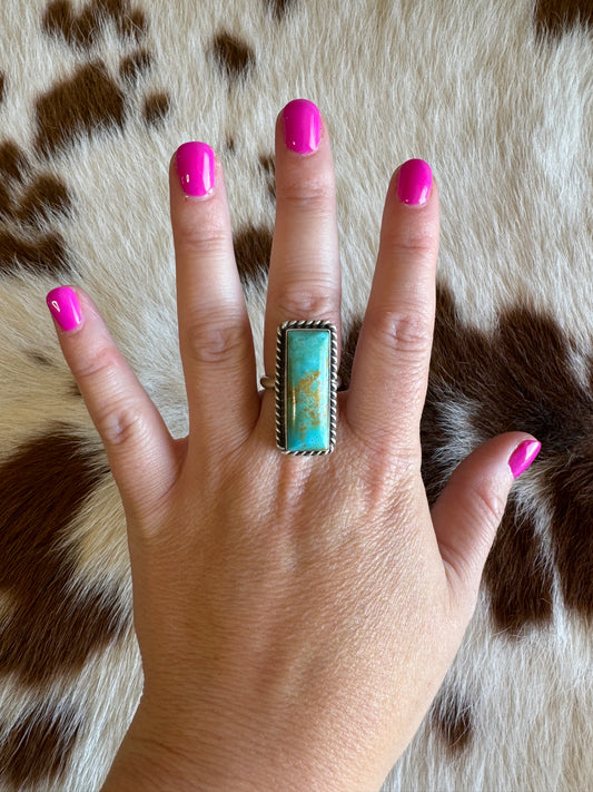 Turquoise adjustable ring